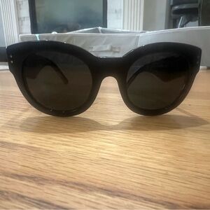 Tory Burch Black Frame Oversized Cat Eye Sunglasses